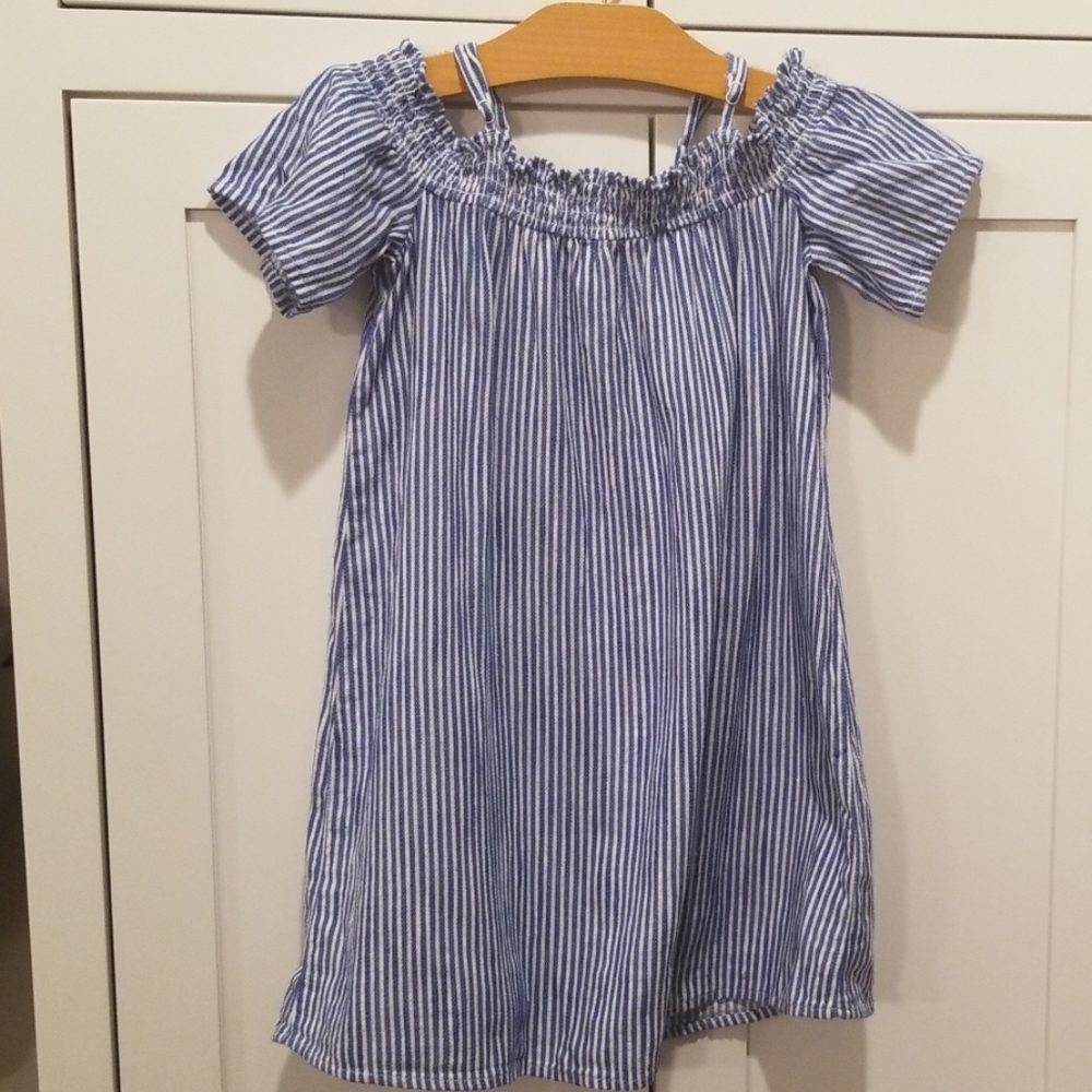 Girls Old Navy STRIPE Dress SIZE 6-7 SMALL